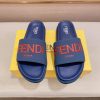 Fendi Roma Slides Blue