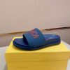 Fendi Roma Slides Blue