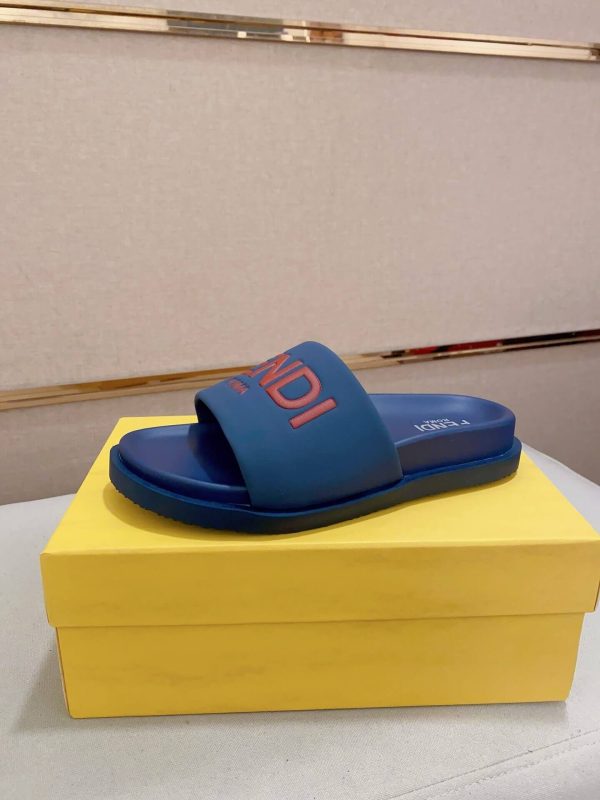 Fendi Roma Slides Blue