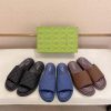 Gucci Blue GG Suede Slide Sandal