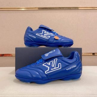 Louis Vuitton LV Blue Footprint Soccer Sneaker