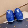 Louis Vuitton LV Blue Footprint Soccer Sneaker