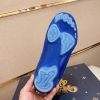Louis Vuitton LV Blue Footprint Soccer Sneaker