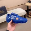 Louis Vuitton LV Blue Footprint Soccer Sneaker
