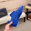 Louis Vuitton LV Blue Footprint Soccer Sneaker