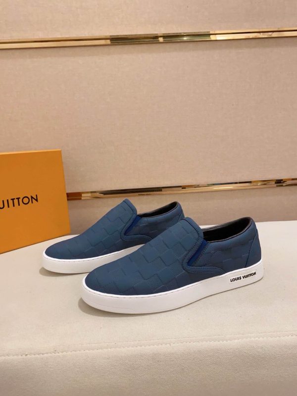 blueLouisVuittonmen_sslip-onshoe_2 LV Blue Damier Infini Slip-On Sneaker