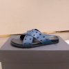 Valentino Garavani Rockstud Sandal in Blue Leather