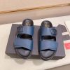 Valentino Garavani VLogo Sandals in Blue Leather