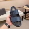 Valentino Garavani VLogo Sandals in Blue Leather