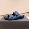 Valentino Garavani VLogo Sandals in Blue Leather