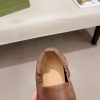 Gucci Men's Brown Leather Loafer with Interlocking G Chain