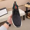 Gucci Black GG Supreme Canvas Sneakers with Double G