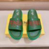Fendi Roma Slides Green