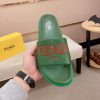 Fendi Roma Slides Green