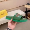 Fendi Roma Slides Green