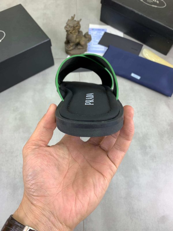 Prada Green Crocodile Leather Crisscross Sandals