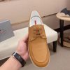 Prada Brown Leather Lace-Up Loafer