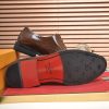 Louis Vuitton Brown Patent Leather Oxford Shoes