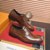 Louis Vuitton Brown Patent Leather Oxford Shoes