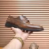 Louis Vuitton Brown Patent Leather Oxford Shoes