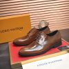 Louis Vuitton Brown Patent Leather Oxford Shoes