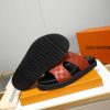 louisvuittonsandalsmen_2 LV Orange Damier Infini Leather Mule