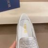 Dior Silver Quilted Cannage Calfskin Slip-On Sneaker