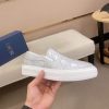 Dior Silver Quilted Cannage Calfskin Slip-On Sneaker