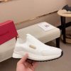 Bally Dewan Outline Sneaker In White Knit