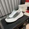 Dior Sneaker in Grey Dior Oblique Jacquard and White Leather