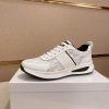 Dior White and Grey Dior Oblique Jacquard Runner Sneaker