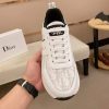Dior White and Grey Dior Oblique Jacquard Runner Sneaker