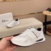 Dior White and Grey Dior Oblique Jacquard Runner Sneaker