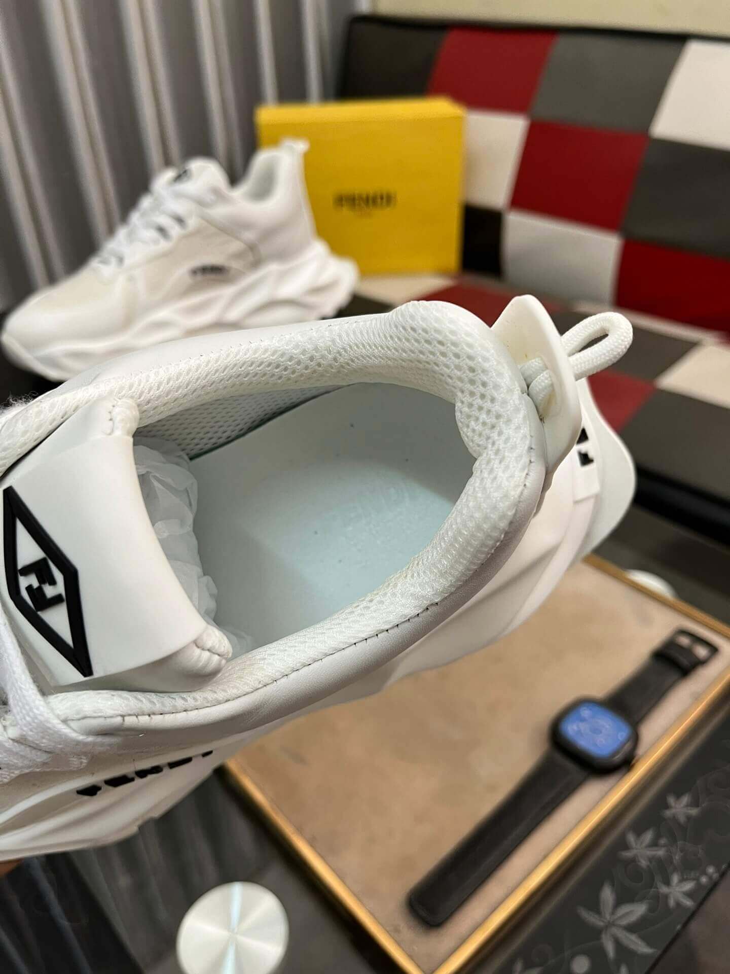 Fendi Platform Sneaker in White 3 Fendi Platform Sneaker in White - Image 3