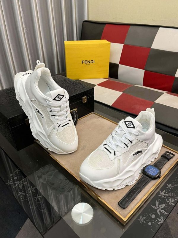 whiteFendisneakerwithachunkysole_8 Fendi Platform Sneaker in White