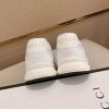 Gucci White GG Supreme Leather Sneaker with Web