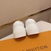 Louis Vuitton White Embossed Smooth Leather Match Up Sneaker