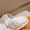 whiteLouisVuittonmule_specificallytheLVSunsetFlatComfortMule_1 Louis Vuitton Honolulu Mule in White