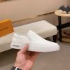 LV White Damier Infini Slip-On Sneaker