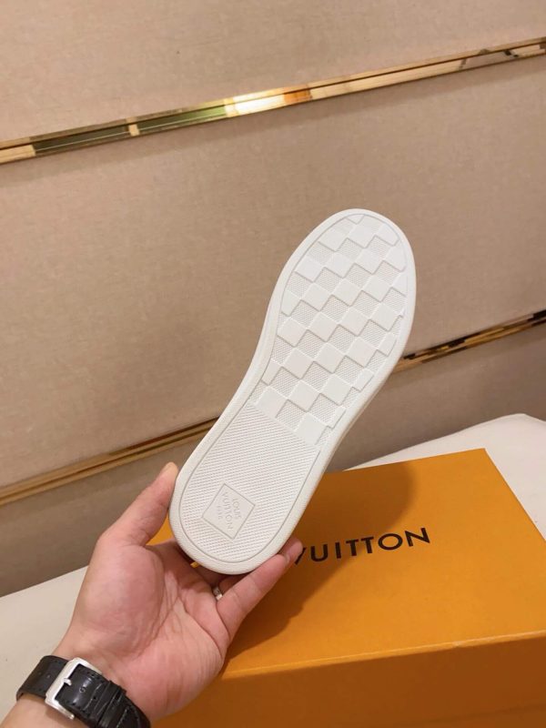 LV White Damier Infini Slip-On Sneaker