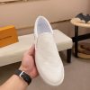 LV White Damier Infini Slip-On Sneaker