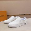 LV White Damier Infini Slip-On Sneaker
