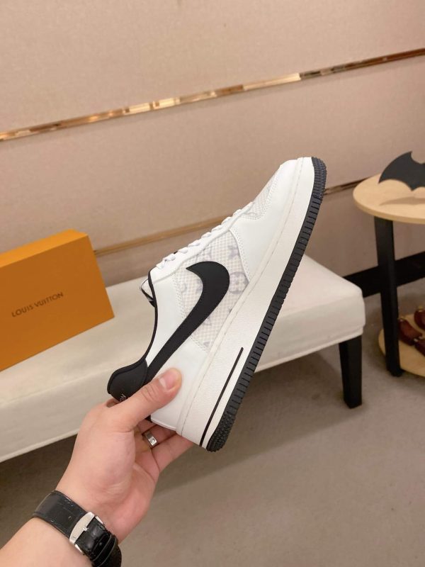 LV X Nike Air Force 1 Low Sneaker in White