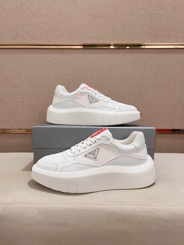 Prada America's Cup White Leather Sneaker