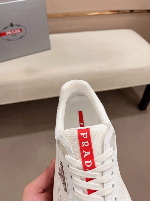 Prada America's Cup White Leather Sneaker