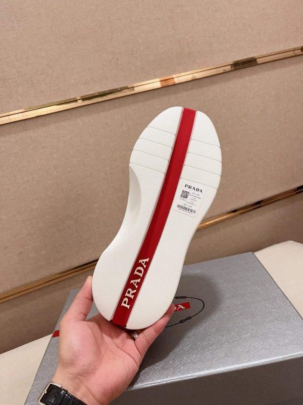 Prada America's Cup White Leather Sneaker