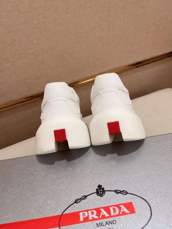 Prada America's Cup White Leather Sneaker