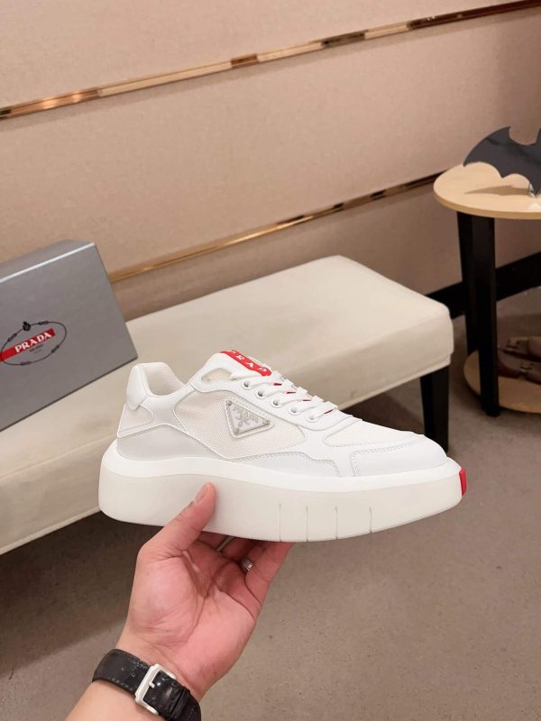 Prada America's Cup White Leather Sneaker