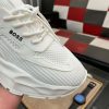 Boss White TTNM EVO Trainer with Knitted Uppers