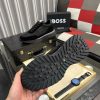 Boss Zayn Low Black Profile Suede Leather Tone Sneaker